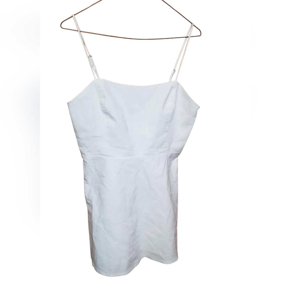 Zara White Linen Dress - Picture 1 of 3